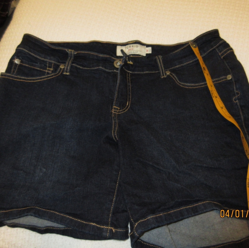 Torrid Dark Denim Shorts